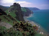 Photo of the Devon Coastline, blue oceans