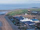 Caravans on Somerset beach